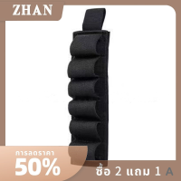 ZHAN ตัวยึดกระสุนปืนลูกซองแบบยุทธวิธีกลางแจ้ง6รอบที่ใส่กระสุนปืนพกกระสุนที่ใส่กระสุนพร้อมสติกเกอร์ติดด้านหลัง