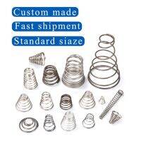 FINEWE Custom Wire Diameter 0.5mm 304 stainless steel Spiral Cone Damping Conical Compression Spring Nails Screws Fasteners