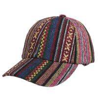 Womens Colorful Fashion Boho Hippie Hat Mens Retro Baseball Cap Striped Geometric Pattern