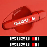 สติกเกอร์กระจกมองหลังมือจับประตูรถสําหรับสติกเกอร์ตกแต่งร่างกาย Isuzu muX D-MAX