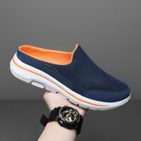 2023Summer Slip On Mesh Half Shoes For Men Women Slippers Men Casual Shoes Lightweight Comfortable Breathable Sandals Big Size