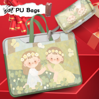 ?Tas Daya ฟรี?ใหม่กระเป๋าแล็ปท็อป Kawaii การ์ตูนกระเป๋าหิ้ว,PU กระเป๋าถือหนังกระเป๋าเป้สะพายหลังเคสกันกระแทก,กระเป๋าเก็บของผู้หญิงเคส