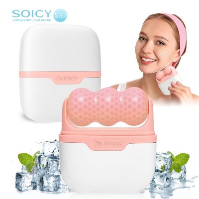 Soicy S30 2-In-1 Ice Roller Facial Massage For Skin Care Roller Puffiness Pain Relief Minor Injury Beauty Tools