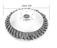 15เซนติเมตร Brushcutter หัวเกียร์แก้ไขชุดลวดเหล็ก T Rimmer หัวหญ้าวัชพืชตัดสนิมแผ่นกำจัดฝุ่นสำหรับผู้เสนอญัตติสนามหญ้า