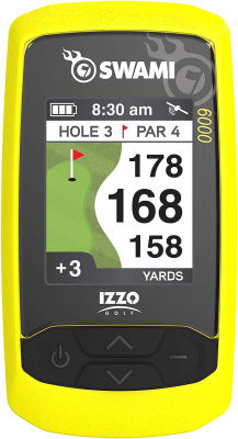 Izzo Swami 6000 Handheld Golf GPS Water-Resistant Color Display With 38,000 Course Maps &amp; Scorekeeper Swami 6000 Golf GPS
