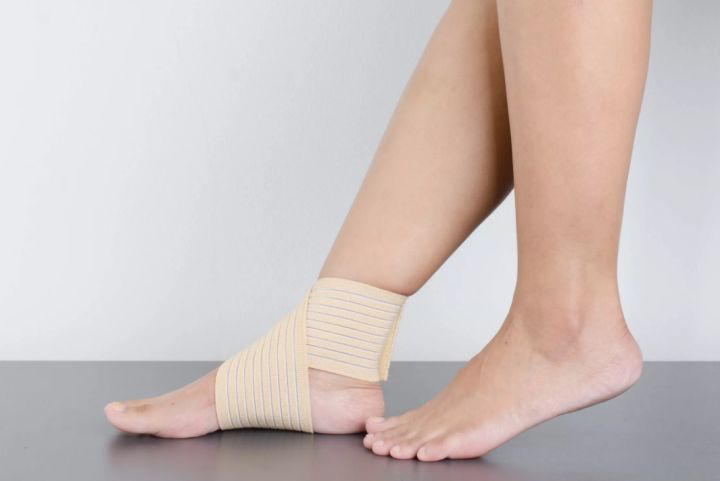 ผ้ารัดข้อเท้า-ซัพพอร์ตข้อเท้า-อุปกรณ์ป้องกันข้อเท้า-กล้ามเนื้ออักเสบ-พยุงข้อเท้า-สีครีม-1-ชิ้น-dynamic
