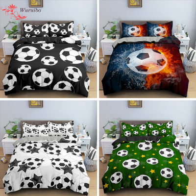 Football Printed Duvet Cover Soccer Bedding Set Quilt Cover with Pillow Case Children Kids Comforter Set for BoysTeens