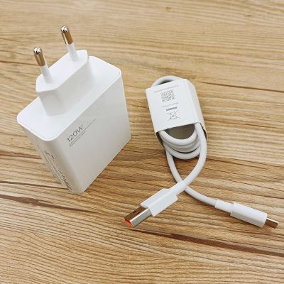 For Xiaomi 120W Charger EU Fast Charging Adapter 6A Type C Cable For Xiaomi Mi 12 10 11 Ultra Black Shark 4 Redmi Note 11 10 Pro