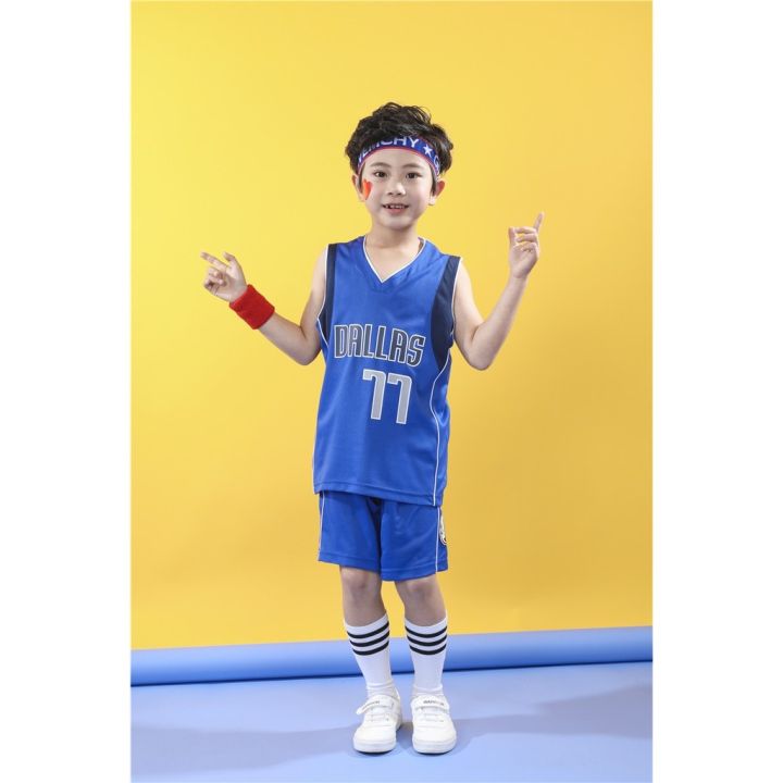 nba-dallas-mavericks-no-77-luka-don-i-jersey-kids-basketball-clothing-suits