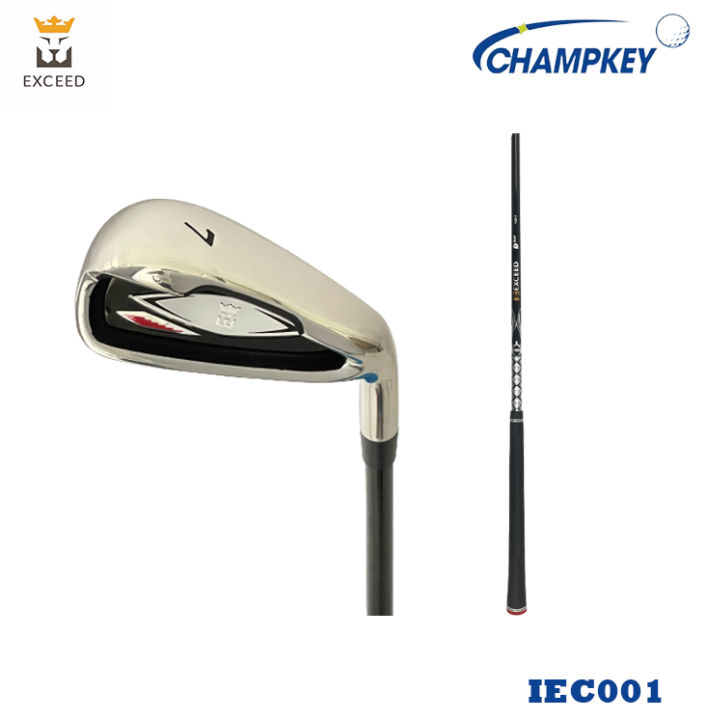 champkey-ไม้กอล์ฟพรีเมี่ยม-แบรนด์-exceed-d930-iec001-เหล็ก-7-iron-exceed-7-มีก้านกราไฟท์และก้านเหล็ก