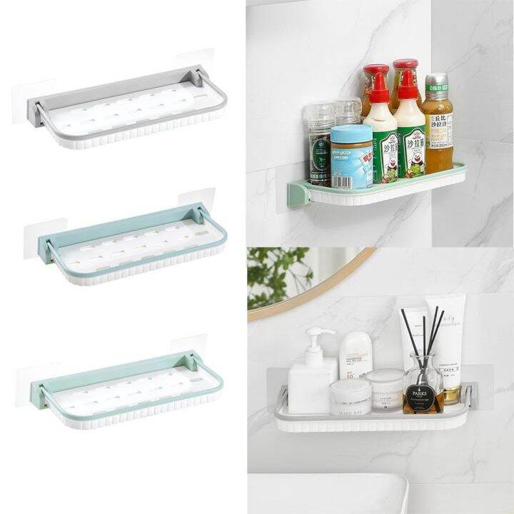 CORPOTATE Foldable Foldable Wall Shelf Wallmounted Plastic Storage