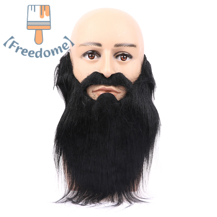 freedome-handmade-วิกผมเคราหมวกโครเชต์หนวดฮาโลวีนปาร์ตี้ตกแต่งวิกผม-props