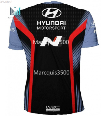 3D Tshirt HYUNDAI (สต็อกเพียงพอ) Racing sublimation jersey t shirt for manคุณภาพสูง size:S-5XL