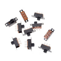 [CANAMEK] 10 pcs 2 position DPDT 2P2T PANEL MOUNT สวิทช์สไลด์แนวตั้ง6 PIN 0.5A 50V DC