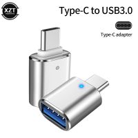 OTG Adapter Type C to USB3.0 Connector Male to Female Converter with Indicator Light for Macbook Samsung Huawei Data Cable