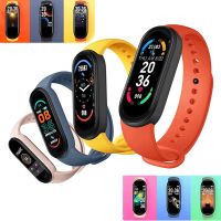 Fashion M6 Smart watch mens and womens sports celet waterproof and body fitness activity monitoring tracker 2021