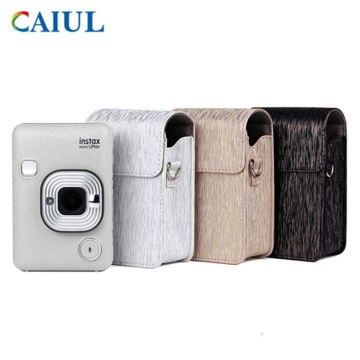 fujifilm-instax-mini-lipay-อุปกรณ์เสริมกล้องถ่ายรูปหนังแท้สำหรับศิลปินเคสแบบกระเป๋าป้องกันกระเป๋าสะพายไหล่