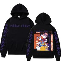 Anime Fooly Cooly Hoodie Flcl Haruko Vespa Black Sweatshirt Harajuku Hip Hop Men Oversize Tops Manga Casual Cotton Hoodies Size XS-4XL