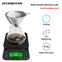 3kg0.1g 5kg0.1g Digital Coffee Scale with Backlight with Timer High Precision LCD Electronic Scales Weighing Tools 40 Off