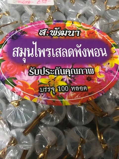 ของชำร่วย-สมุนไพรเสลดพังพอน-บรรจุ-100-ชิ้น-งานแต่งงาน-งานทำบุญ-เจ้าภาพ-ของแจก-งานศพ