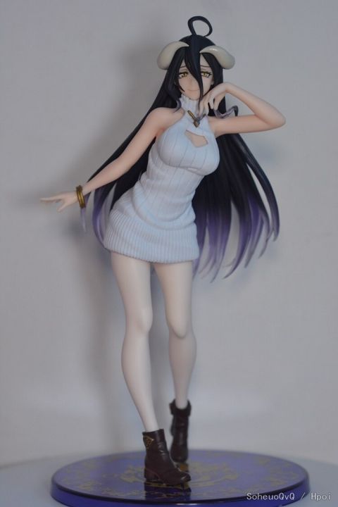 zzooi-overlord-albedo-anime-figure-dress-ver-action-pvc-toys-model-doll-overlord-albedo-statue-collection-gift