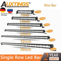 Auxtings Slim Light Bar Single Row 7"; 13"; 20"; 25"; 32"; 38 inch 90W 120W 150W 180W For SUV 4 X4 Off Road LED Work Light Lamp