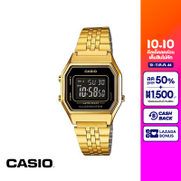 [ของแท้] CASIO นาฬิกาข้อมือผู้หญิง รุ่น LA680WGA-1BDF นาฬิกา นาฬิกาข้อมือ นาฬิกากันน้ำ สายสแตนเลส