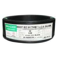 สายไฟ THW IEC01 RACER 1x2.5 ตร.มม. 30 ม. สีดำELECTRIC WIRE THW IEC01 RACER 1X2.5SQ.MM 30M BLACK **หมดแล้วหมดเลย**