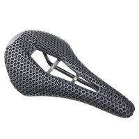 KOCEVLO Carbon Fiber 3D Printed Bike Saddle 143mm Ultra Light Soft Seat for Road / Mountain Bike