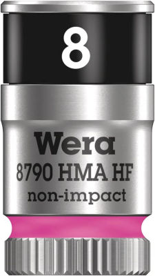 Wera 05003723001 8790 HMA HF Zyklop Socket with 1/4" Drive with Holding Function, 8 x 23 mm 8.0mm