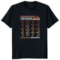 เสื้อยืด1973 50th เก่าแบบดั้งเดิมรุ่นลิมิเต็ดอิดิชั่นวินเทจ