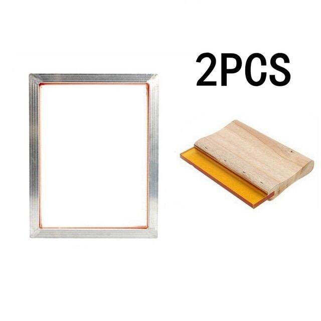 Silk Screen Printing Kit 43/120t Silkscreen Mesh Aluminum Frame Hinge