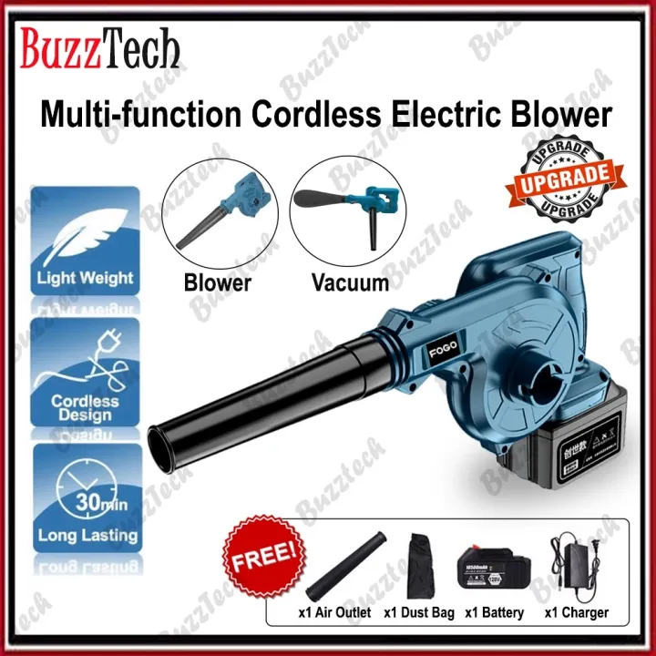 blower BuzzTech FOGO Cordless Electric Blower Vacuum Variable Speed