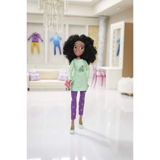 disney-princess-comfy-squad-tiana-ralph-breaks-the-internet-movie-doll-with-comfy-clothes-and-accessories-ตุ๊กตาเจ้าหญิง