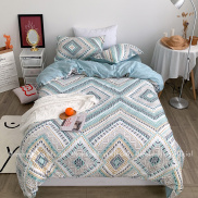 Bộ chăn ga gối Poly Cotton REE Bedding thổ cẩm đủ size giường nệm PLC145