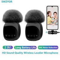 New R8 Wireless Lavalier Microphone Mic for Iphone Android Bluetooth Noise Reduction Recording Karaoke Live Radio Microphone