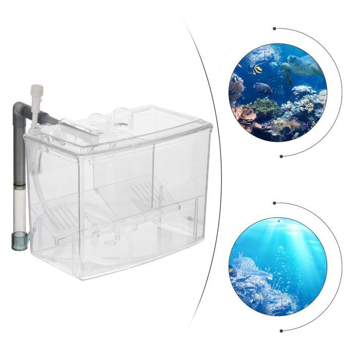 ชามพลาสติกกล่องเพาะพันธุ์ปลาพลาสติกเครื่องบ่มเพาะพันธุ์สำหรับเพาะพันธุ์ปลา-transparent-16x9x12cm-ฟักไข่สำหรับผู้เพาะพันธุ์ตู้ปลา