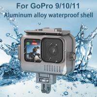 ดำน้ำกันน้ำกรณีที่อยู่อาศัยสำหรับ GoPro 1011การกระทำอุปกรณ์เสริมสำหรับกล้องใต้น้ำ50เมตรเปลือกป้องกัน E4I3