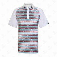 Xzx180305 tattoo Golf mens fade performance cool stretch rubber POLO shirt Polo summer sports casual genius model wearing dry fit prin T-shape