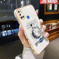 JIUMOO เคสสำหรับ Tecno Spark 6 Air Spark 5 Air Case ลายตัวท้องฟ้าใหม่กรอบสี่เหลี่ยมพื้นผิวเคสซิลิกาเจลกันกระแทกเคสมือถือรวมทุกอย่างฝาครอบป้องกันเลนส์กล้องถ่ายรูป