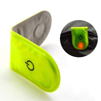 Outdoor Sports LED Safety Light Reflective Magnetic on Clip Bike Reflector Warning Cycling Running Strobe Walking