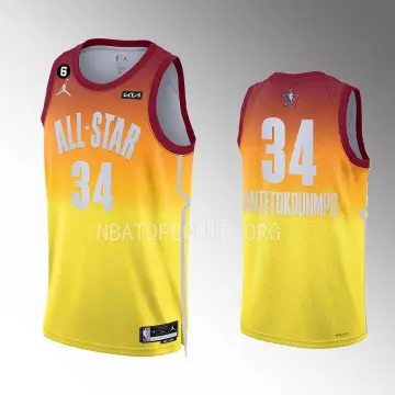 2023 NBA All Star Yellow 11#DeROZAN Hot Pressed Jersey