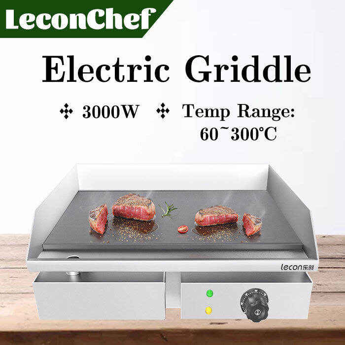 Commercial Electric Countertop Griddle Stainless Steel BBQ Flat Top