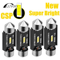 2x Festoon หลอดไฟ LED รถยนต์สว่างมาก,ไฟโดม Canbus ไม่มีข้อผิดพลาด CSP 31Mm 36Mm 39Mm 41Mm C5W C10W โคมไฟอ่านหนังสือภายในรถยนต์