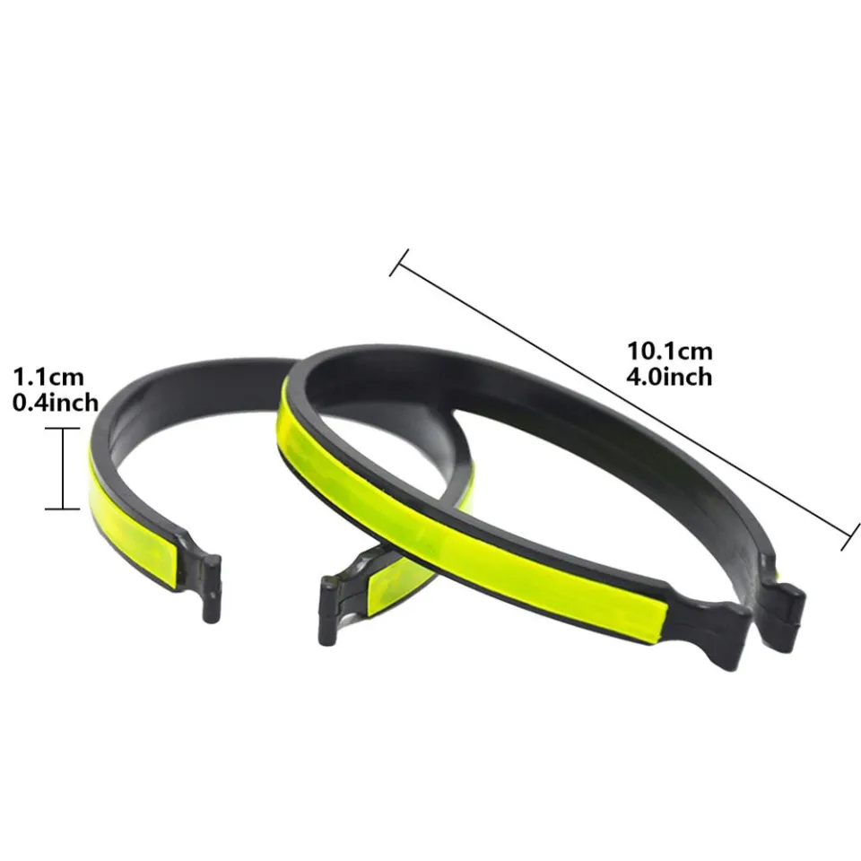 2PK PAIR REFLECTIVE CYCLING TROUSER CLIPS CYCLE BIKE BICYCLE HI-VIS CLIP  P28 | Click Superstore Ltd
