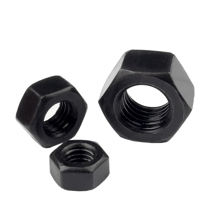 1-50pcs-black-grade-12-9-8-8hexagon-hex-nuts-m2-m2-5-m3-m4m5-m6-m8-m10-m12-m14-m16-m36-black-oxide-carbon-steel-metric-hex-nut