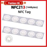 FASHIONHA 50pcs กลมกลมๆ ป้าย NFC เส้นผ่าศูนย์กลาง25มม. 13.56MHz ป้ายสติกเกอร์ฉลาก สากลสากลสากล ฉลาก NFC213 สำหรับ Huawei Share ios13ทางลัดอัตโนมัติส่วนบุคคล คัดลอกป้ายโคลน