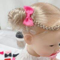 10ชิ้นเซ็ต Mini Bows ผมวงยืดหยุ่นสำหรับสาวน่ารักไนลอนยางรัดผมเชือกผู้ถือหางม้า Headwear เด็กอุปกรณ์เสริมผม HOT