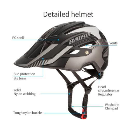 2022batfox-เย็นภูเขาจักรยานเบาหมวกกันน็อค-mtb-หมวกกันน็อกขี่จักรยานถนนหมวกปีกใหญ่ที่มีไฟท้ายค้างคาวฟ็อกซ์หมวกนิรภัย