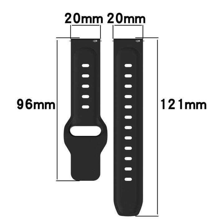 hjkkt-ชุดอุปกรณ์เสริม-อะไหล่สำหรับเปลี่ยน-ระบายอากาศได้ระบายอากาศ-สายรัด-bukle-สายรัดซิลิโคน-สายรัดข้อมือ-สายนาฬิกากีฬา-สายนาฬิกา20mm